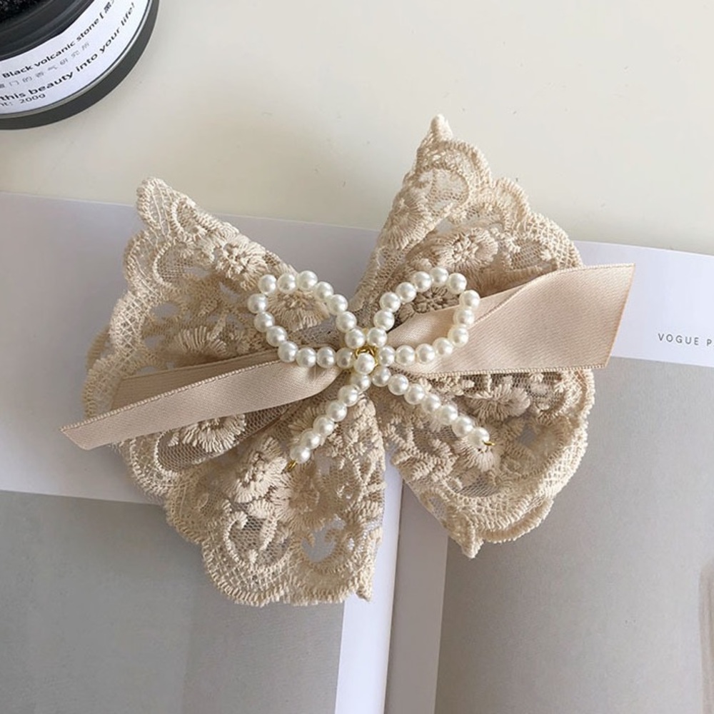 New Lace Ribbon Bow Hair Clip